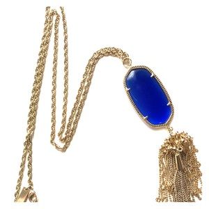 Rayne necklace in cobalt blue